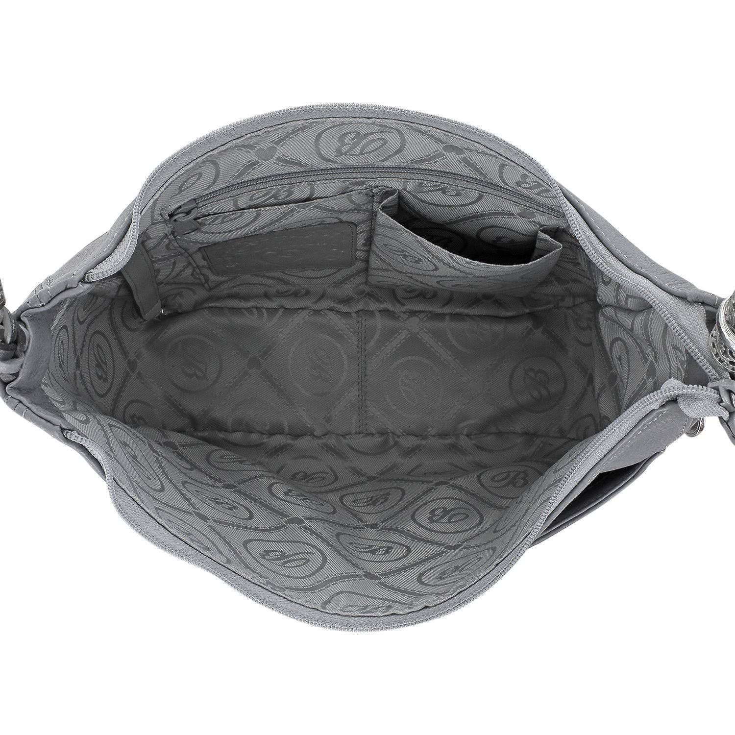 Brighton Barbados Ziptop Hobo -Black - Image 3
