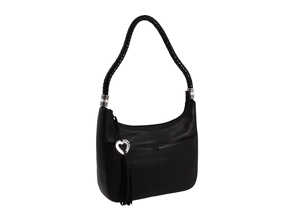 Brighton Barbados Ziptop Hobo -Black - Image 9